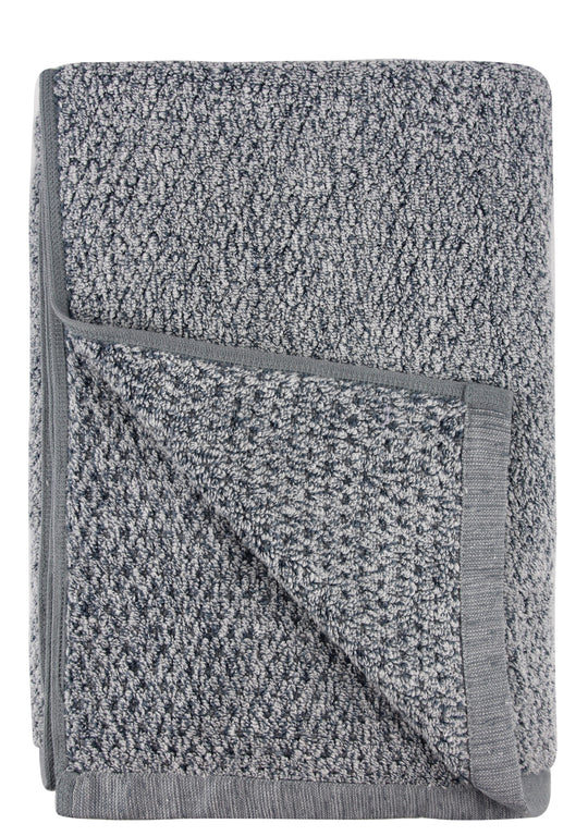 Diamond Jacquard Towels Bath Sheet Towel - 1 Piece, Dusk (Grey Blue)