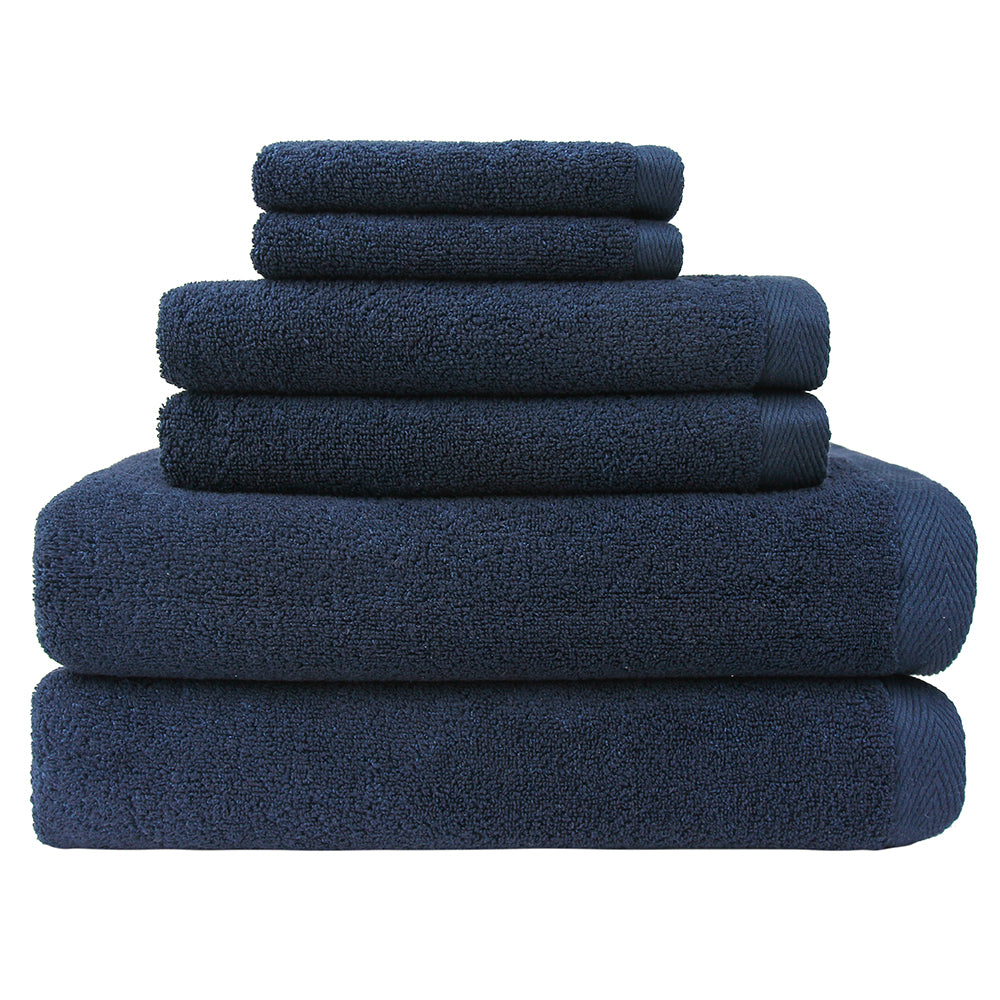 American Fluffy Towel 6-Piece Towel Set Turkish Cotton, Contains 2 Bath Towels, 2 Hand Towels, 2 Wash Cloths -Highly Absorbent Towels for Bathroom