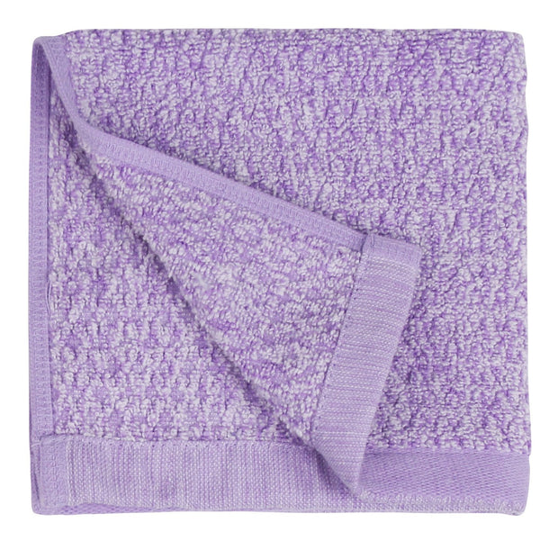 Diamond Jacquard Washcloths - 6 Pack, Lavender