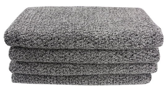 Diamond Jacquard Towels Bath Sheet - 2 Pack, Grey