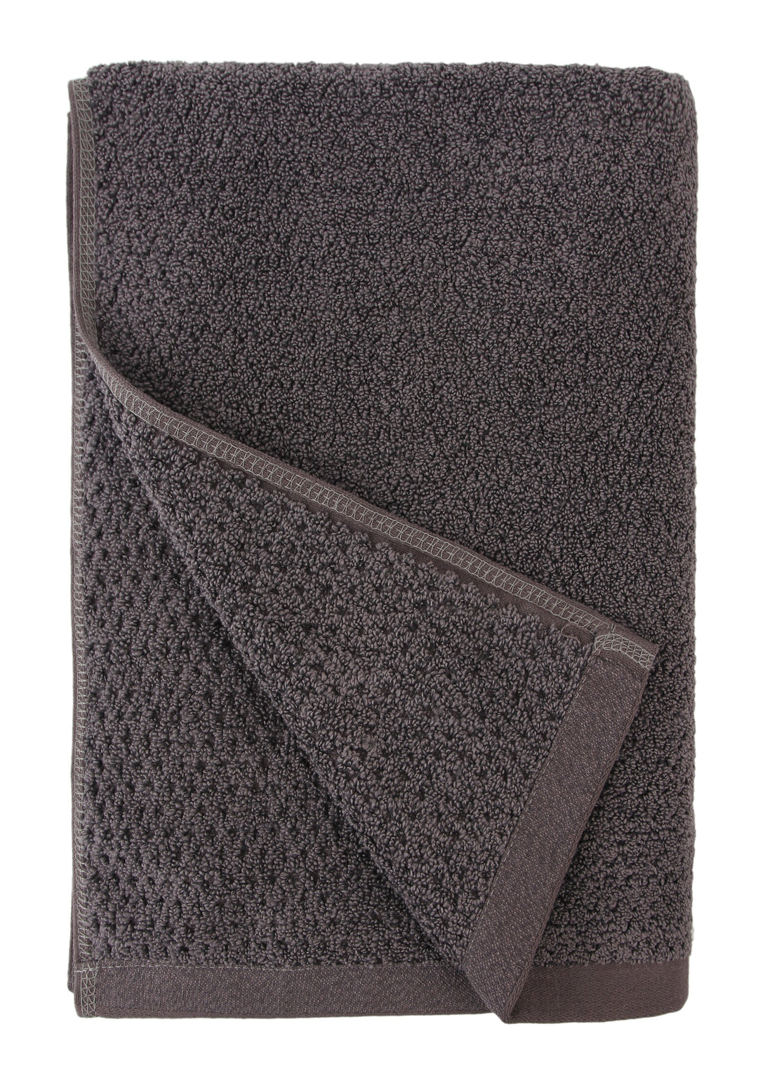 Diamond Jacquard Bath Towel - 1 Piece, Charcoal