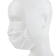Disposable 3 Ply Face Mask in White, 10 PK (non-medical)