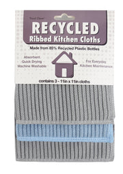 Ribbed Terry Kitchen Cloths, 3 Pack