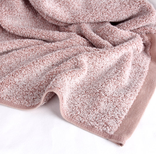 Diamond Jacquard 6 Piece Bath Towel Set Rose