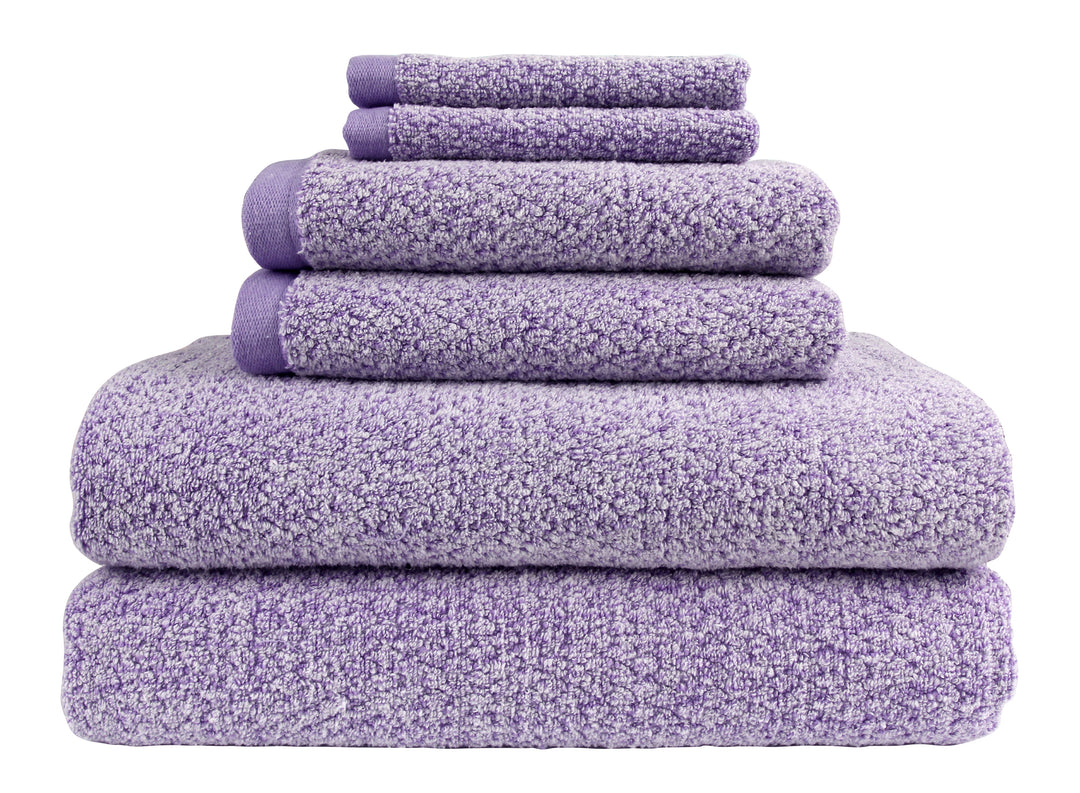 Everplush 6-Piece Grey Cotton Quick Dry Bath Towel Set (Diamond Jacquard  Towels) in the Bathroom Towels department at