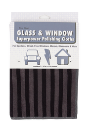 Glass & Window Cleaning Cloth Kit, 2 Pack