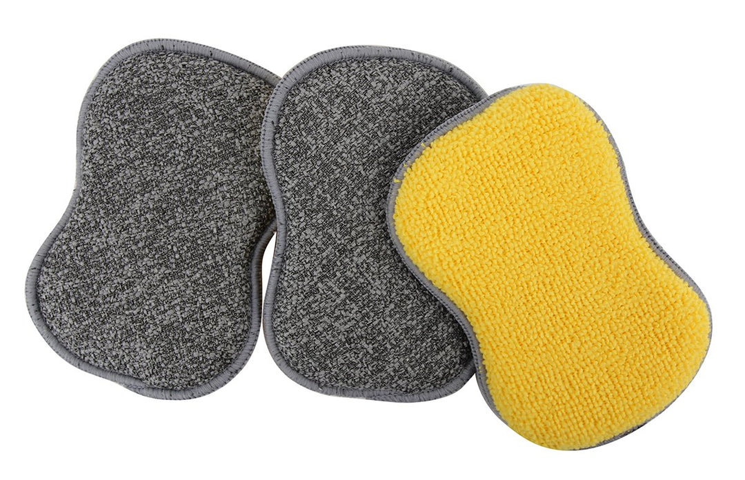 Microfiber Foaming Scrubby Sponges 3 Pack