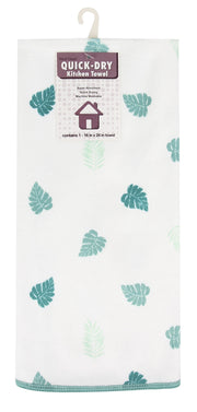 Botanical Print Microfiber Dish Towel