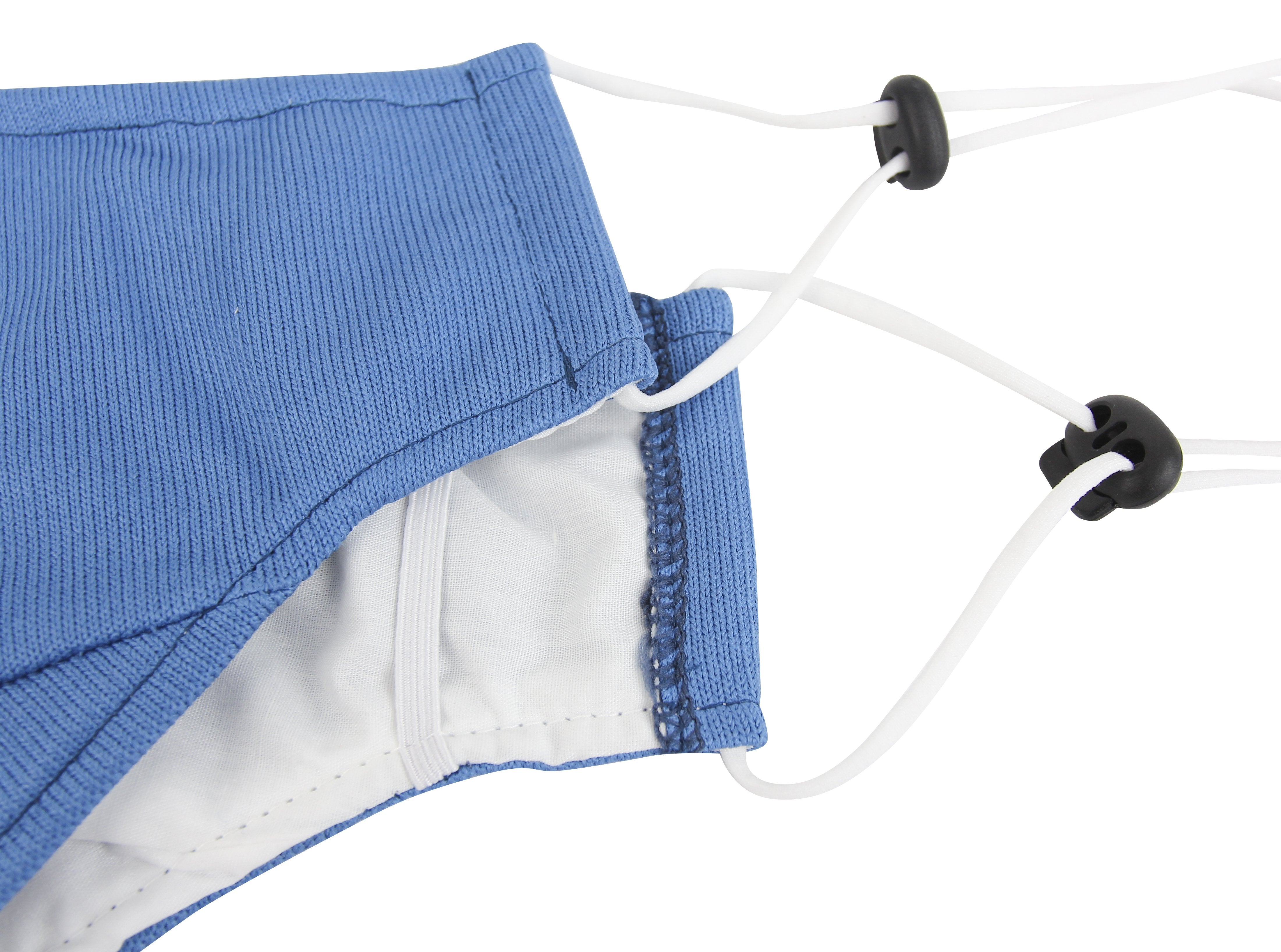 3 Ply Reusable Face Mask, Cerulean Blue, Large, 1 Piece – The