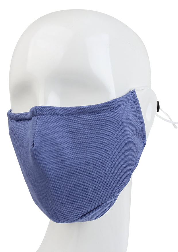 3 Ply Reusable Face Mask, Navy Blue, Large, 1 Piece
