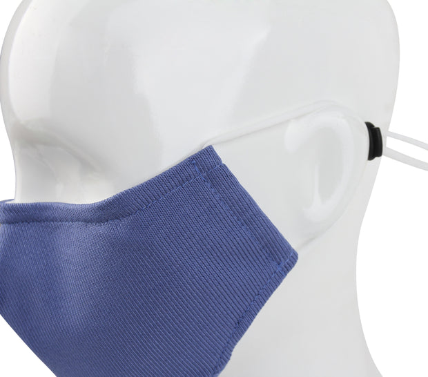 3 Ply Reusable Face Mask, Navy Blue, Large, 3 Pack