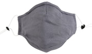 3 Ply Reusable Face Mask, Grey, Large, 3 Pack