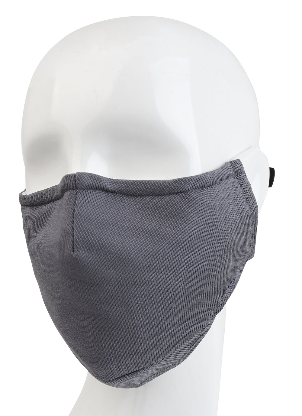 3 Ply Reusable Face Mask, Grey, Large, 3 Pack