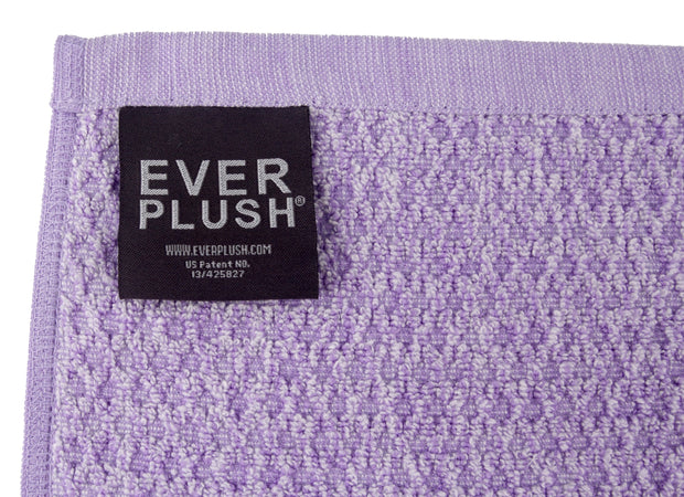 Diamond Jacquard Towels, 6 Piece Bath Sheet Towel Set, Lavender
