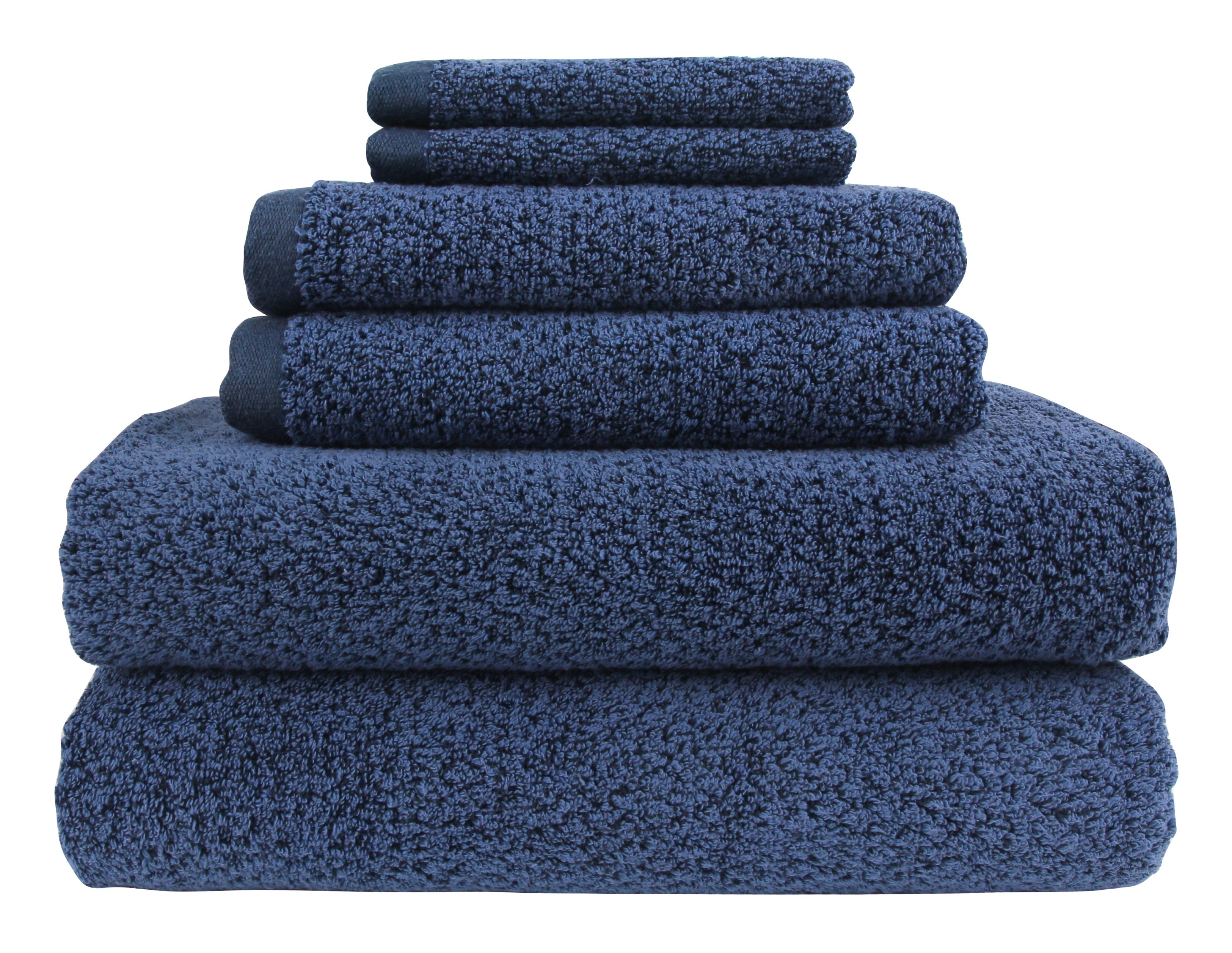 Navy deals patterned towels