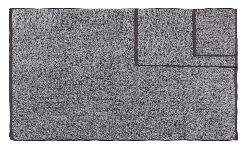 Diamond Jacquard 6 Piece Bath Sheet Towel Set, Grey