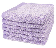 Diamond Jacquard Washcloths - 6 Pack, Lavender