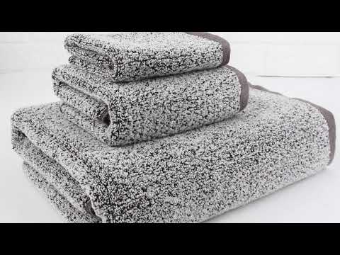 Diamond Jacquard Hand Towels - 4 Pack, Dusk (Grey Blue)