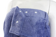 Extra Plush Bath Wrap + Hair Turban Set - Periwinkle Blue