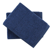 Diamond Jacquard Towels, Bath Towel - 2 Pack, Navy Blue