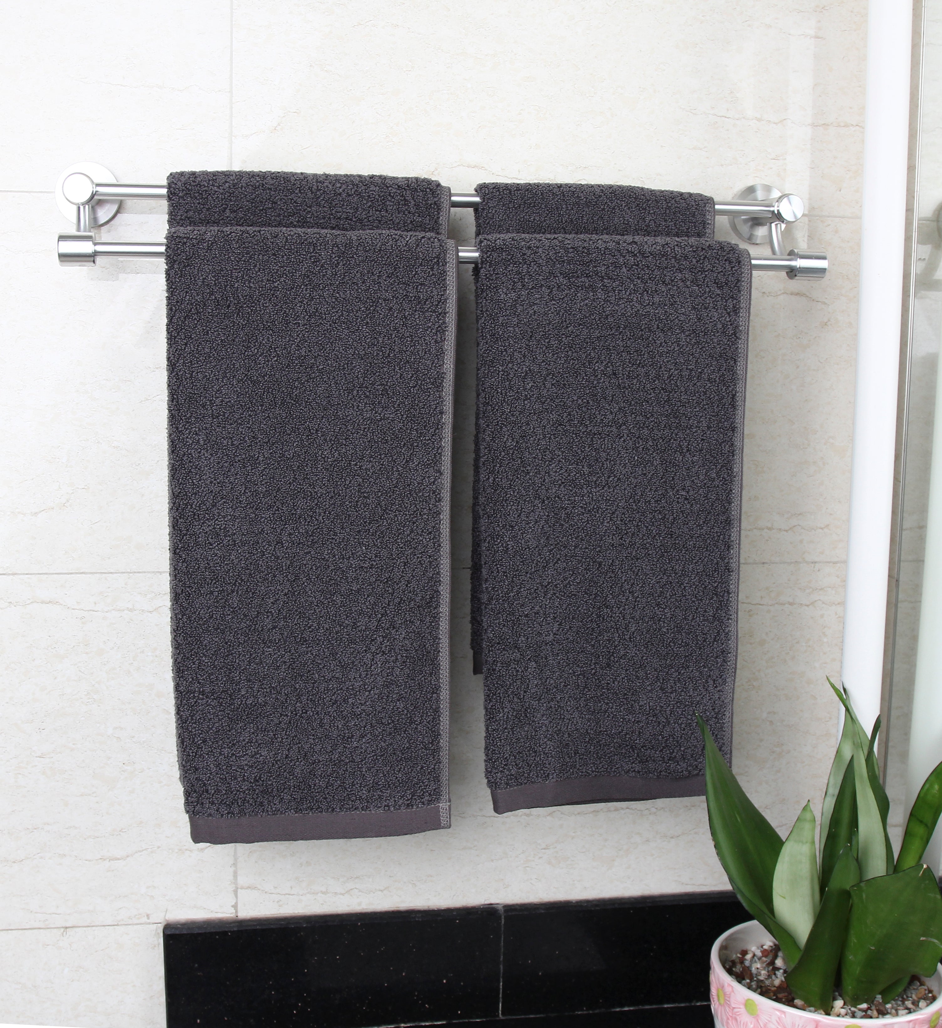 Everplush Diamond Jacquard Quick Dry Hand Towel Set, 4 Piece Set