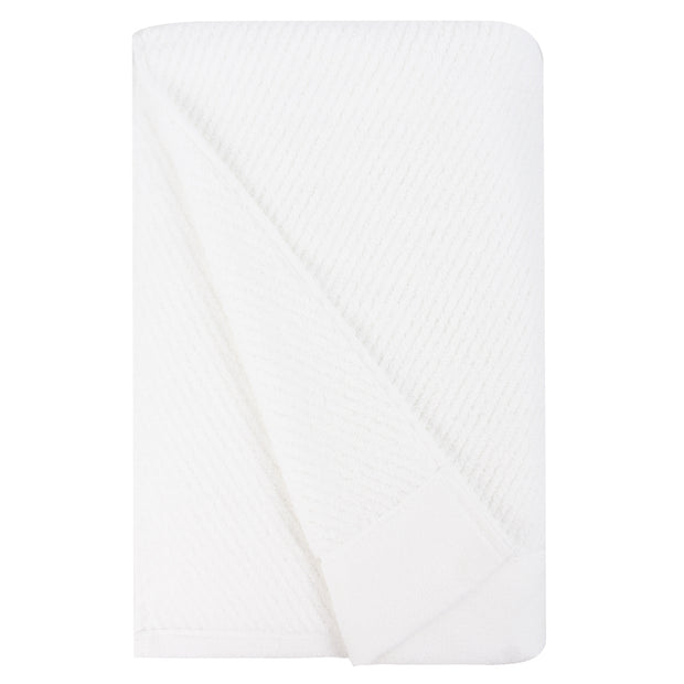Hokime Ribbed Towels, Bath Towel Set - 10 Piece, White