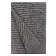 Hokime Ribbed Towels, Bath Towel Set - 6 Piece, Shitake Grey