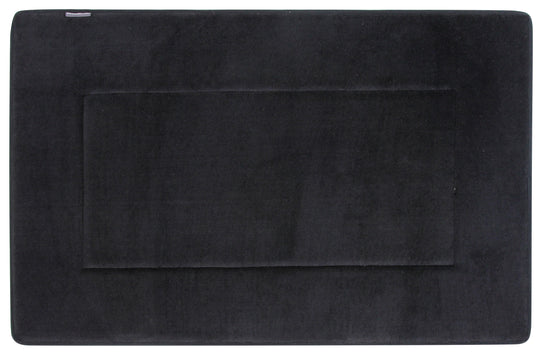 Memory Foam Bath Mat in Black, Large 21 x 34 in