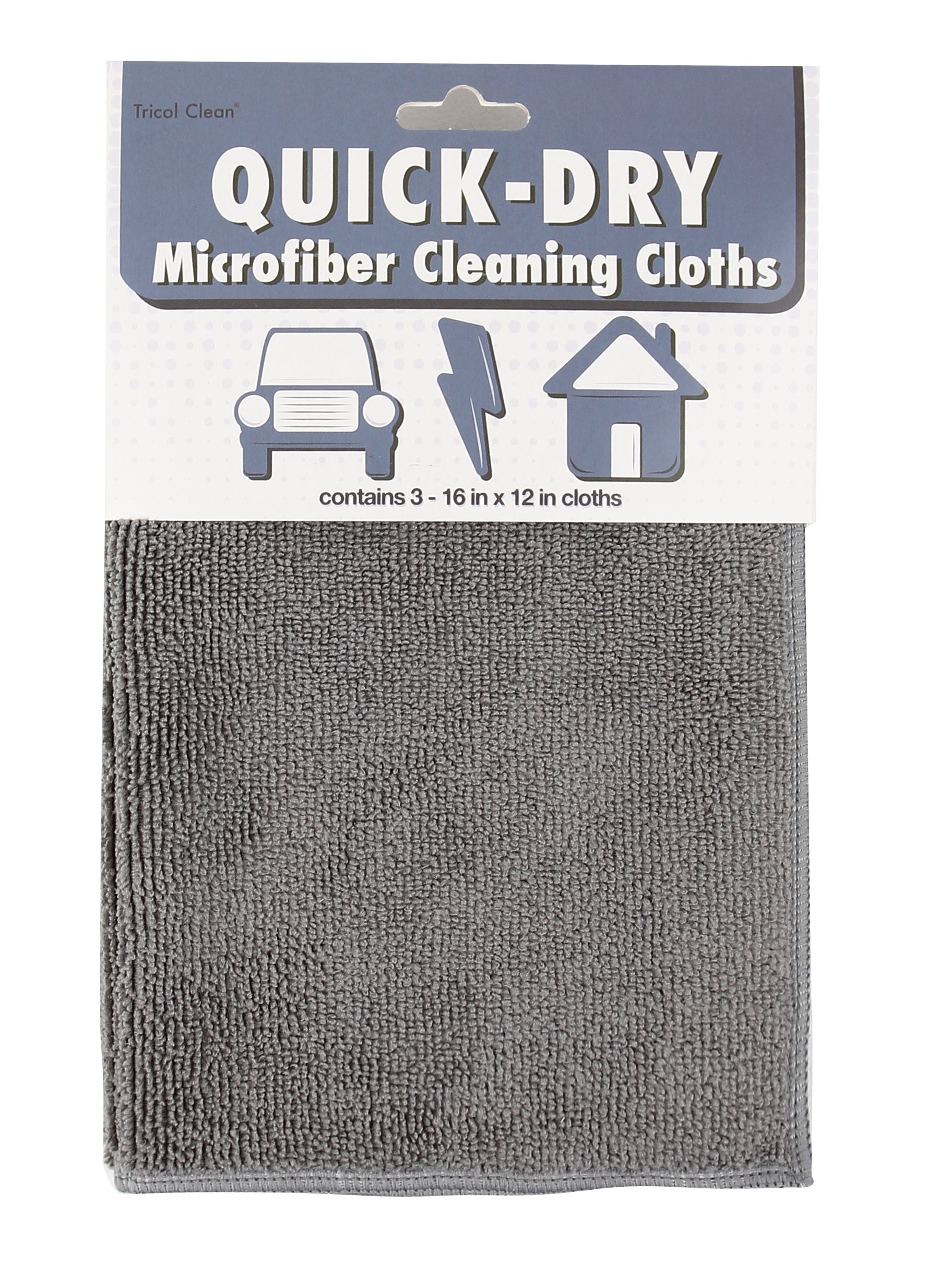 Quick Dry Microfiber Cleaning Cloths, Set of 3 – The Everplush Company