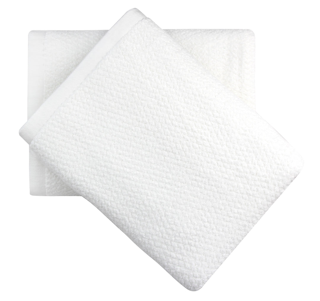 Diamond Jacquard Towels 6 Piece Bath Towel Set, White – The Everplush  Company