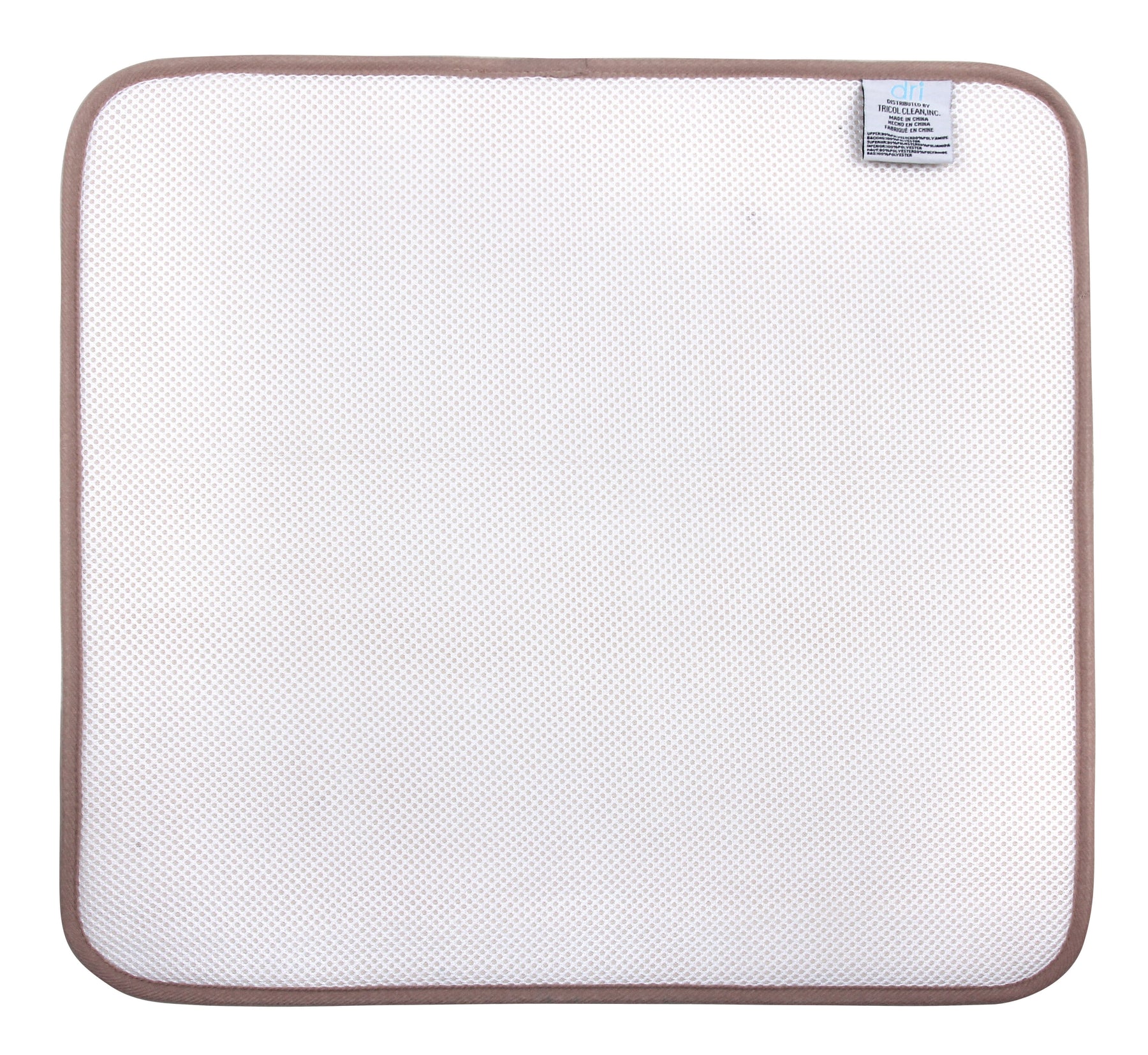 Schroeder and Tremayne Reversible Microfiber Dish Drying Mat, Cream