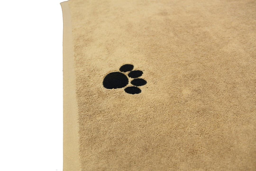 Microfiber Pet Towel, Large, 55 x 28 in, Brown