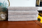 Diamond Jacquard Towels Bath Sheet - 2 Pack, Khaki (Light Brown)