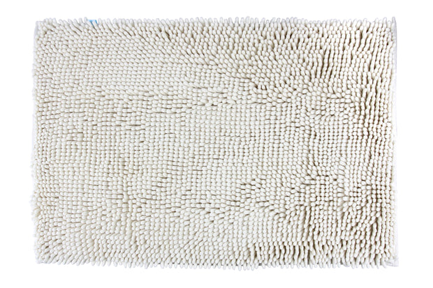 Chenille Accent Rug, 18 x 28 in, Ivory