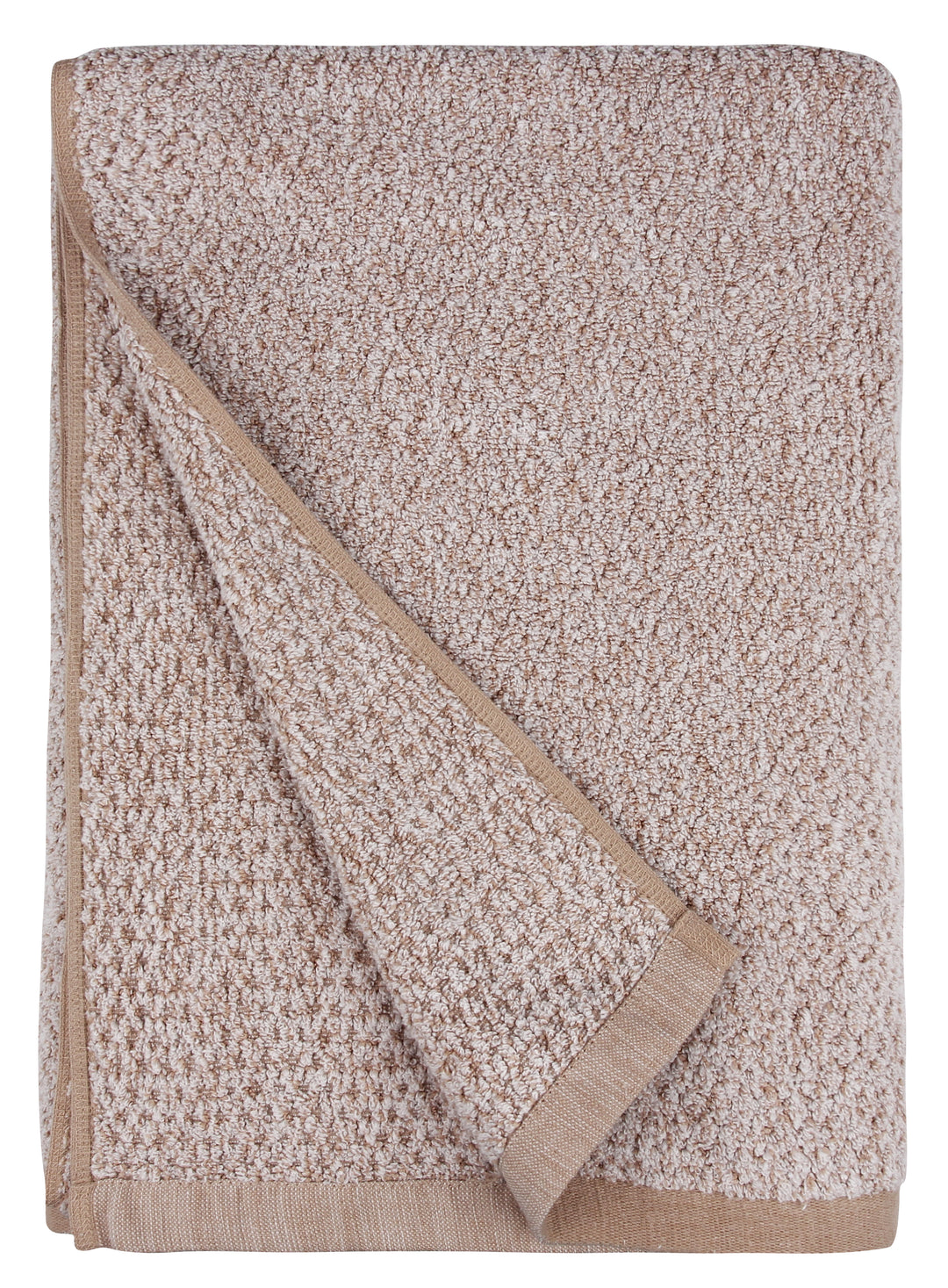 Diamond Jacquard Towels, Bath Towel - 1 Piece, Khaki (Light Brown)