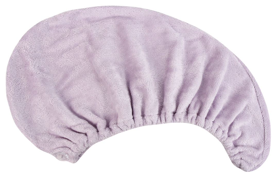 Extra Plush Bath Wrap + Hair Turban Set - Mulberry