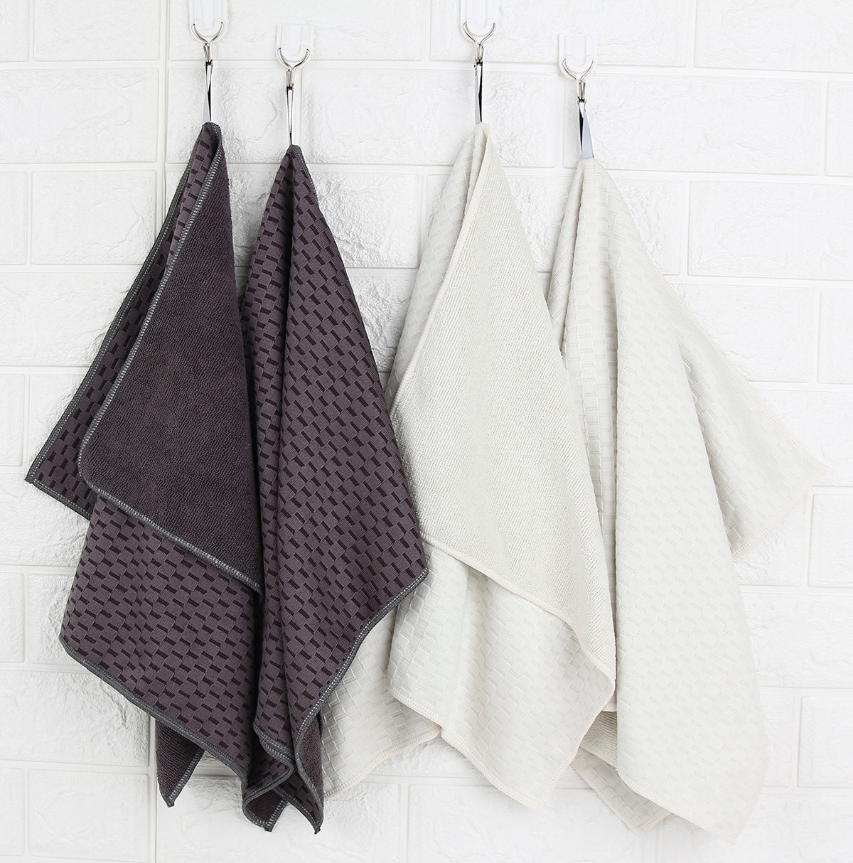 Microfiber Dish Towels, Set of 2, Charcoal – The Everplush Company