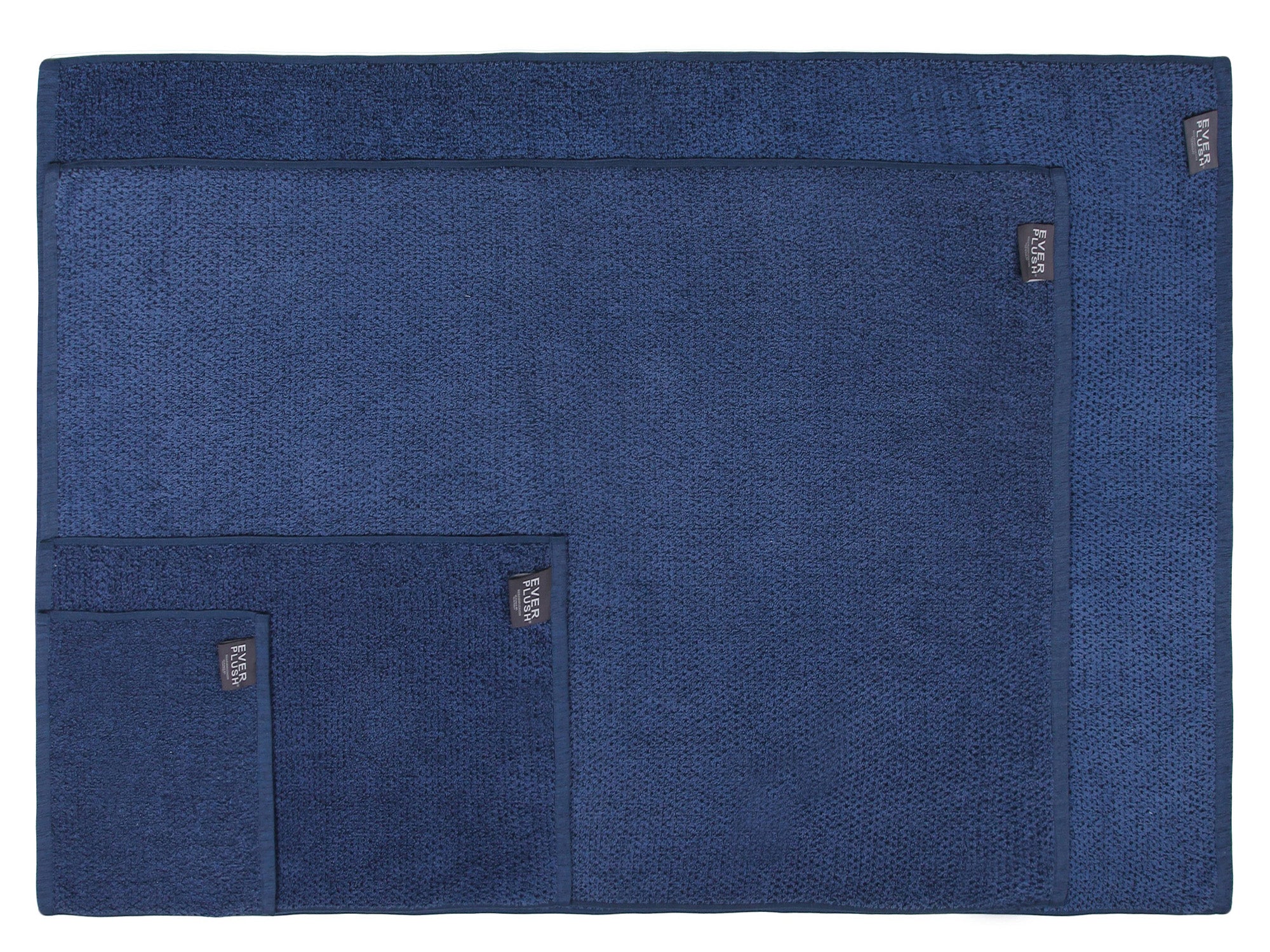 Balmain tile-print bath towel - Blue