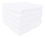 Classic Hotel Towels, 6 Pack Terry Washcloths