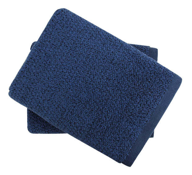 Diamond Jacquard Towels Bath Sheet - 2 Pack, Navy Blue