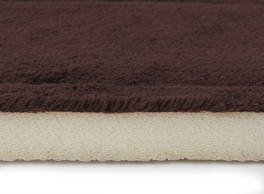 Memory Foam Bath Mat in Coffee Brown, 21 x 34 in