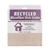 Recycled Honeycomb Dish Cloths w/ Mesh Scrub for Kitchen, 3-Pack Towels, Fossil
