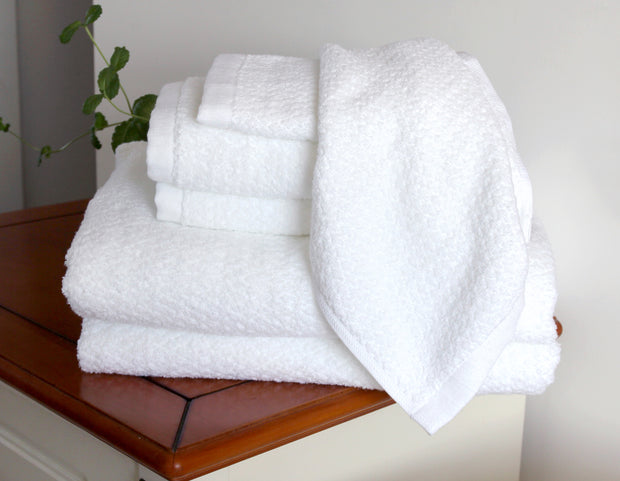 Diamond Jacquard Towels 6 Piece Bath Towel Set, White