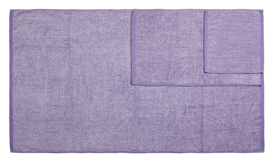 Diamond Jacquard Towels 6 Piece Bath Towel Set, Lavender