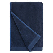 Flat Loop Bath Towel - 1 Piece, Navy Blue