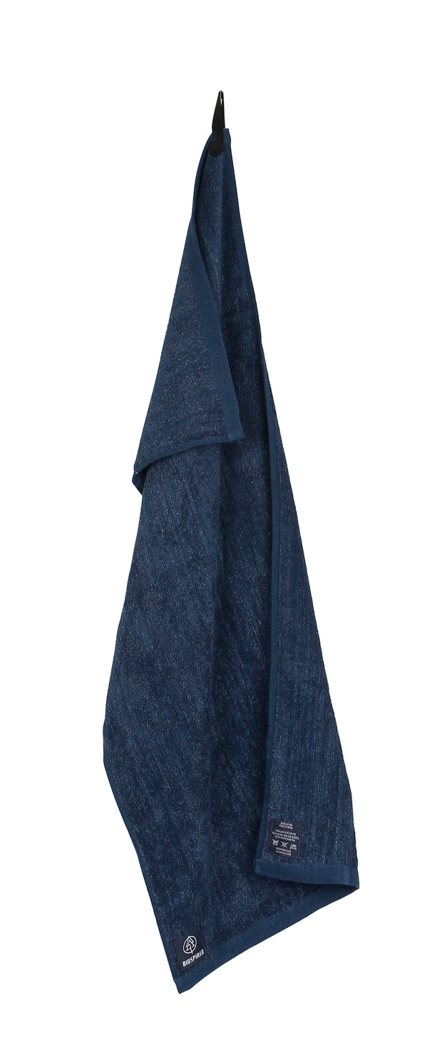 Biospired Homebound Workout Towel with Everplush, Navy Blue XL