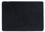 Memory Foam Bath Mat in Black, 17 x 24 in