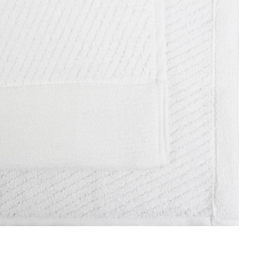 Hokime Ribbed Towels, Bath Towel Set - 6 Piece, White