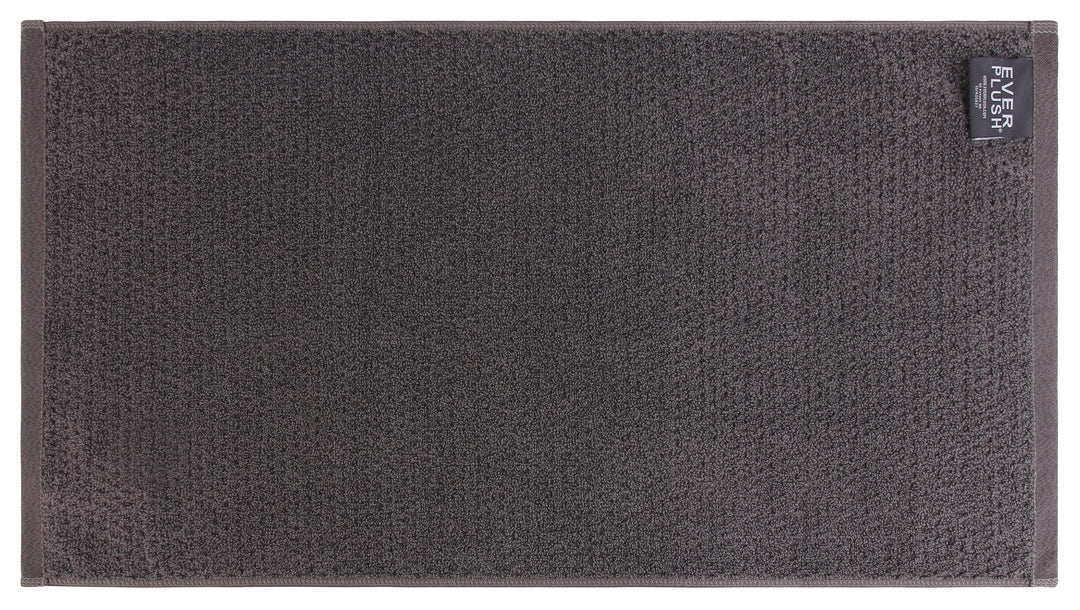 Diamond Jacquard Hand Towels - 4 Pack, Charcoal (Dark Grey)