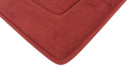 Memory Foam Bath Mat in Marsala Red, 17 x 24 in